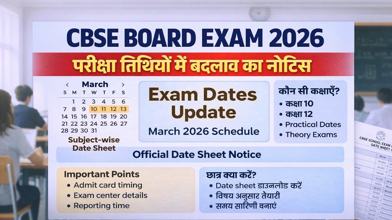CBSE Board Exam Date News 2026